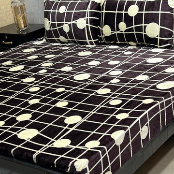 Winter Special Fleece King Size Bedsheet - B#03
